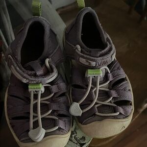 Keen Kids Purple Sandals with Green Accents